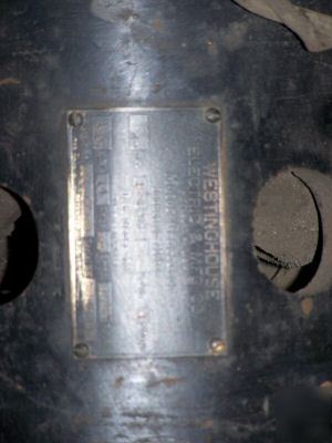 Vintage westinghouse dc generator induction motor 1897