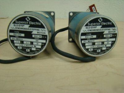 (2) superior electric slo-syn model: M062-LE06 motor =