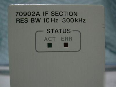 Hewlett packard agilent 70902A if section res bw