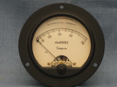 Simpson 0-50 ac amp meter 01040 55 55F1091