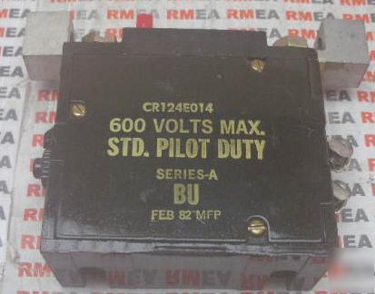 New ge CR124E014 600 volts max. std. thermal relay nos