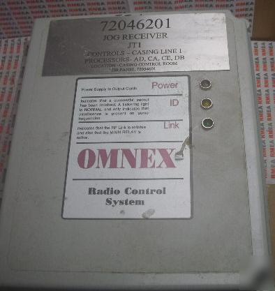 Omnex radio control system 72046201 jog reciever JT1