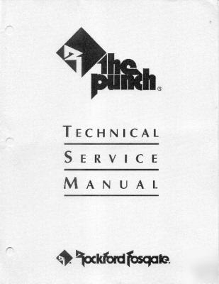 The punch rockford fosgate service manual pdf format