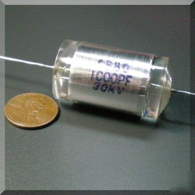 12X 30KV1000PF high voltage polystyrene capacitor tesla