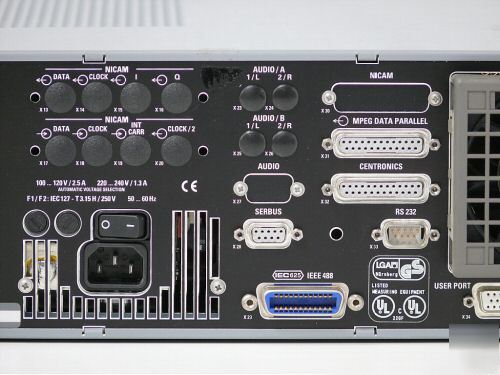 Rohde &schwarz r&s efa 20 digital tv test receiver