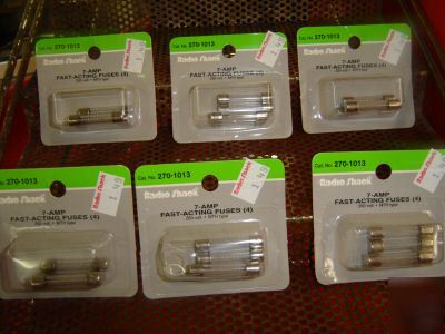 Six (6) packages 7-amp fast-acting fuses (4) 250V mth
