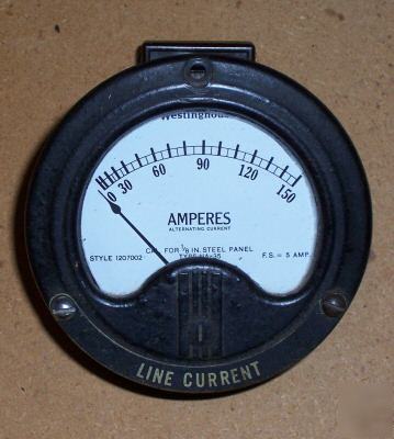 150 amperes ac westinghouse meter vintage 