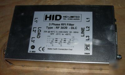 20A 7.5KW rasmi rf-3020-dlc universal bookcase filter