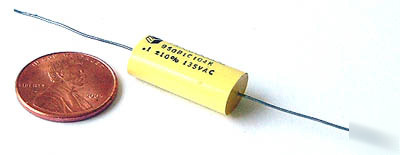 Axial film capacitors ~ .1UF 135VAC 10% (40)
