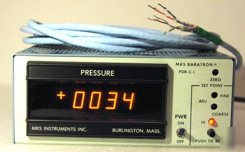 Mks baratron pressure vacuum gauge meter readout pdr-c