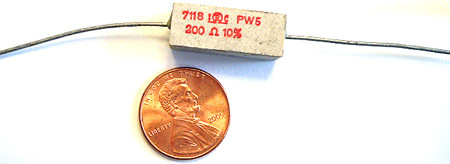 Wirewound power sandblock resistor 5W 200 ohm 10% (12)