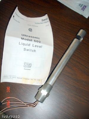 Sensall ultrasonic 502 liquid level switch; 502 > *A4