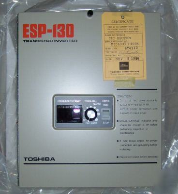 Toshiba esp-130 5 amp-3HP- transistor inverter