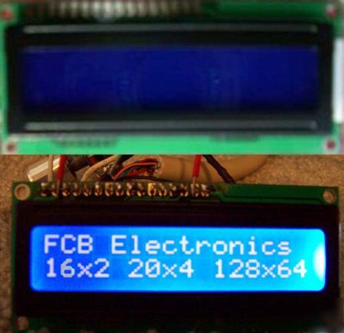 HD44780 16X2 lcd module blue backlight + free headers