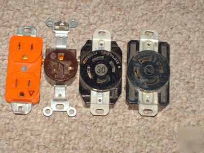 4 hubbell p&s spec grade twist lock receptacle outlets