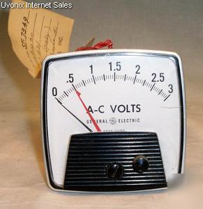 General electric ge ac volt meter relay 0-3 volts