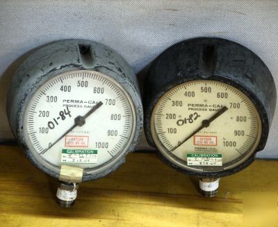 New 15PC lot pressure gauges to 1000 psi ashcroft marsh