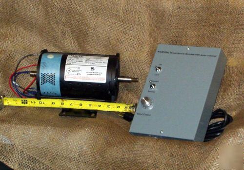 1-1/2 hp cont duty dc motor & variable speed controller