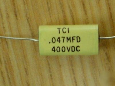 New 25PCS 400V .047UF tci axial mylar film capacitor 