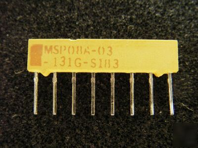  resistor network, MSP08A-03-131G, 130 ohm, 1W, 2%,100V