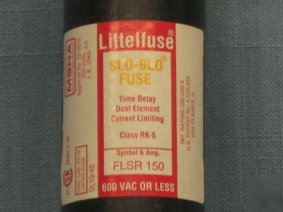 Littelfuse 150A fuse 600V frs-r-150 flsr 150 4A466
