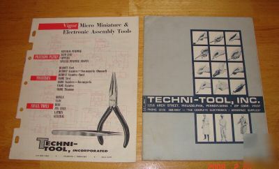 2 techni-tool catalogs (1966 & 1967)