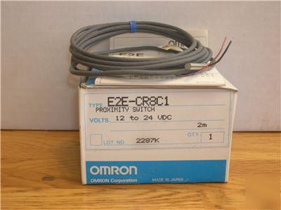 Omron E2E-CR8C1 E2ECR8C1 proximity switch 12-24VDC 