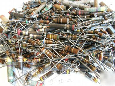Resistors 0 - 10 r vintage assortment of 200+ 