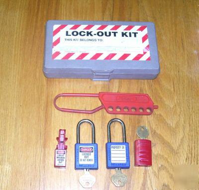 Safety electrical lock out tag kit lockout 