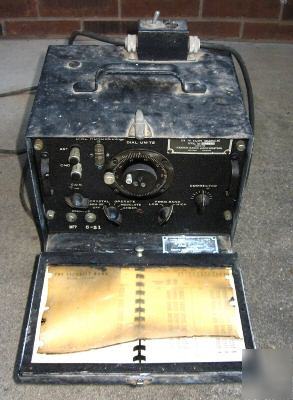 Vintage zenith radio frequency meter bc 221 t ac power