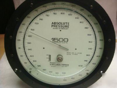 Wallace & tiernan pennwalt 0-1K in. merc pressure gauge