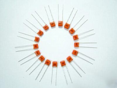 .001UF 630V orange dip polypropylene capacitors qty=35