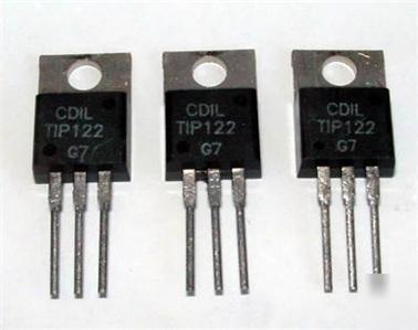 3 x TIP122 npn darlington power transistors 100V 5A