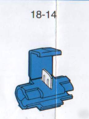 Blue instant tap connectors 18-14 gauge - lot of 10