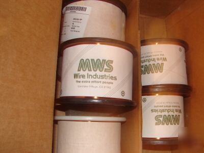 New 6.5 ibs spool mws awg 34 hapt copper magnet wire - 