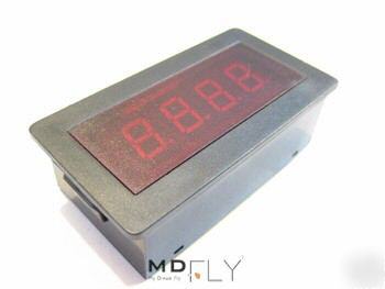 Red 0-200V dc digits volt voltage panel meter digital