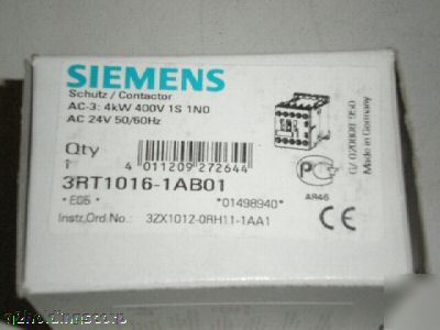 Siemens sirius model# 3RT1016-1AB01