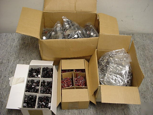 Assorted resistors, switches & potentiometers lot