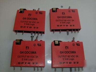Lot of 4 opto 22 G4ODC5MA digital output modules