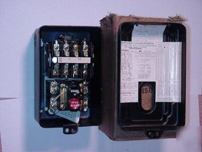 1939 art deco cutler-hammer motor control unused in box