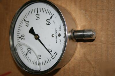 New ashcroft metric case gauge 60 psi - 1/4 npt 
