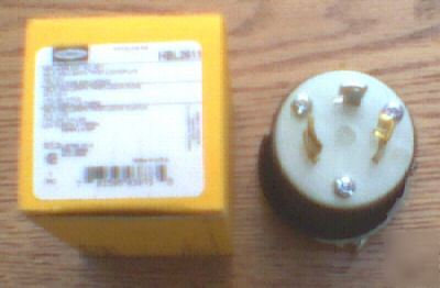 New hubbell HBL2611 plug 30 amp 125 volt L5-30P 2611