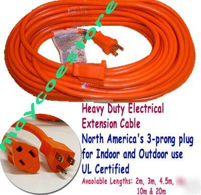 10 meter 33 ft power electrical extension cord 3 prong