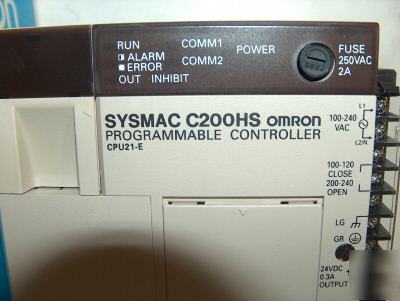 Omron sysmac C200HS-CPU21-e programmable controller
