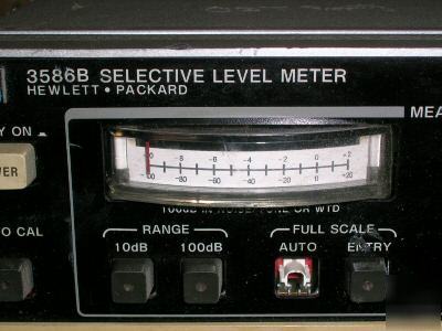 Qty 4 hp 3586C selective level meter. one lot deal 