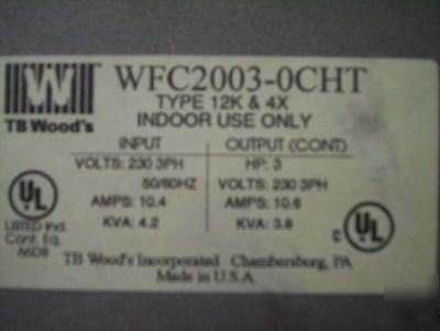 Tb woods's e-trac m/n WFC2003-0CHT ac inverter