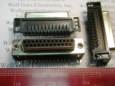 5X 3104-d-25S connector for printer 25 pin pcb mount