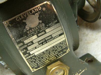 Cleveland model 2K6 speed variator