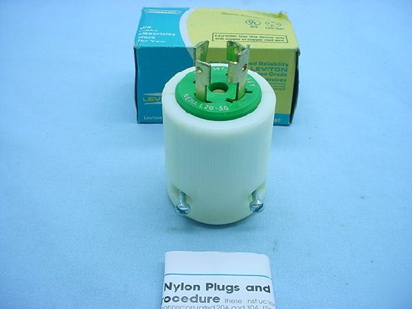Leviton L20-30 locking plug 30A 347/600V 72030-p