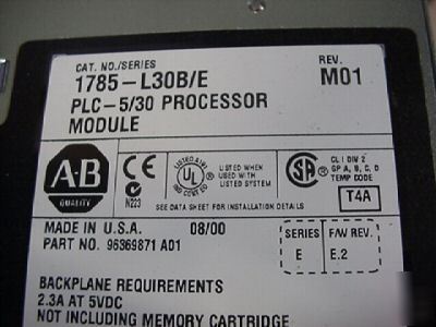 New allen bradley 1785-L30B/e 5/30 plc processor